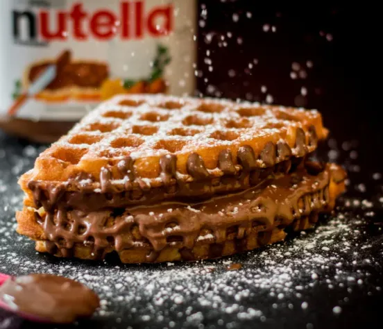 Waffle con Nutella